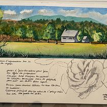 Mon projet du cours : Carnet de voyage à l’aquarelle. Traditional illustration, Watercolor Painting, Architectural Illustration, and Sketchbook project by Audrey - 12.24.2022