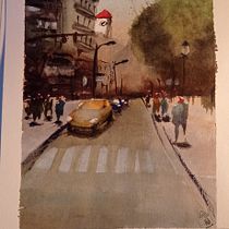 Mi proyecto del curso: Paisajes urbanos en acuarela Ein Projekt aus dem Bereich Bildende Künste, Aquarellmalerei und Architektonische Illustration von bpdcristin - 22.12.2022