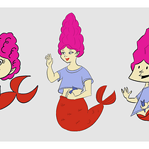 My project for course: Retro Character Design for Animation. Projekt z dziedziny  Animacja, Animacje 2D, Design, Projektowanie postaci, Animacja postaci i Sketching użytkownika Kseniia Yermakova - 23.12.2022