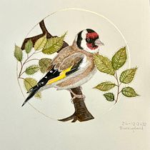 My project for course: Watercolor with Filigree and Metallic Details. Traditional illustration, Painting, Watercolor Painting, Botanical Illustration, Naturalistic Illustration, and Decorative Painting project by anneling - 12.25.2022