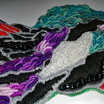 Mój projekt z kursu: Projektowanie ubioru: malowanie i haft na odzieży Ein Projekt aus dem Bereich Malerei, Modedesign, Stickerei, DIY, Upc, cling und Textildesign von Anna Gruchała - 26.12.2022