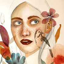 Mi proyecto del curso: Retrato ilustrado en acuarela Ein Projekt aus dem Bereich Traditionelle Illustration, Bildende Künste, Malerei, Zeichnung, Aquarellmalerei, Porträtzeichnung und Artistische Zeichnung von Gio Bg - 26.12.2022