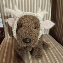 Mein Abschlussprojekt für den Kurs: Realistische Kuscheltiere: Stricke einen Welpen. Fiber Arts, DIY, Knitting, and Textile Design project by angelikawenz - 12.26.2022