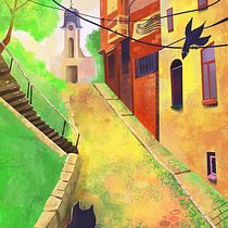 My project for course: Cinematic Digital Illustration with Photoshop. Traditional illustration, Digital Illustration, Concept Art, Character Design, and Children's Illustration project by Yuliya - 12.26.2022