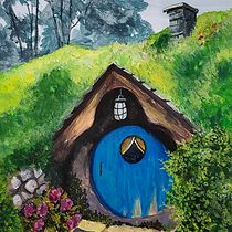 My project for course: Painting Atmospheric Landscapes with Gouache. Traditional illustration, Painting, and Gouache Painting project by Su Halfwerk - 12.19.2022