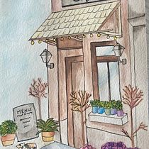 Mi proyecto del curso: Ilustración de escenas con acuarela y pluma estilográfica. Painting, Sketching, Watercolor Painting, Architectural Illustration & Ink Illustration project by Erika Burgos - 12.27.2022