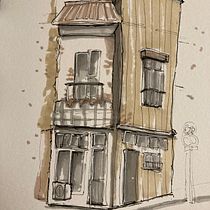 My project for course: Expressive Architectural Sketching with Colored Markers. Sketching, Drawing, Architectural Illustration, Sketchbook & Ink Illustration project by florencehencke - 12.28.2022