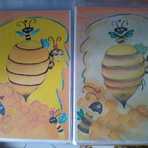 Meu projeto do curso: Técnicas de ilustração com aquarela e guache. Traditional illustration, Fine Arts, Painting, Watercolor Painting, Children's Illustration, and Gouache Painting project by Luciana Caparro Costa - 12.28.2022