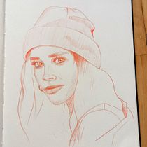Mein Abschlussprojekt für den Kurs: Porträts mit Graphit im Skizzenbuch zeichnen. Un proyecto de Bocetado, Dibujo, Dibujo de Retrato y Sketchbook de Daniela Exner - 28.12.2022