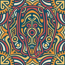 My project for course: Geometric Pattern Design. Un projet de Illustration traditionnelle, Design graphique, Création de motifs, Illustration numérique , et Estampe de Mic Ab - 25.12.2022