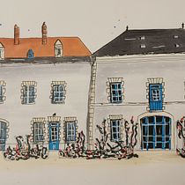 Mon projet du cours : Esquisses d'architecture expressives aux feutres de couleur. Drawing, Architectural Illustration, Sketching, Sketchbook & Ink Illustration project by emmagirault - 12.28.2022