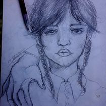 Mi proyecto del curso: Cuaderno de retratos a línea con grafito. Esboçado, Desenho, e Desenho de retrato projeto de chilinpricesa - 29.12.2022