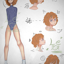 Mi proyecto del curso: Dibujo de personajes llenos de personalidad. Projekt z dziedziny Projektowanie postaci, Sketching,  R, sunek, Stor, telling, Stor, board,  R, sunek art, st, czn i Narracja użytkownika Daira Flores - 28.12.2022