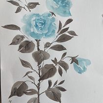 Il mio progetto del corso: Pittura Sumi-e colorata per illustrazioni floreali. Traditional illustration, Fine Arts, Painting, Botanical Illustration & Ink Illustration project by Graziella Albore - 12.29.2022
