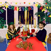 Christmas in Amsterdam. Un progetto di Illustrazione tradizionale, Disegno, Illustrazione digitale e Disegno digitale di Leonie Smelt - 28.12.2022