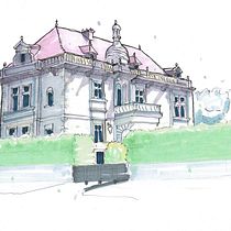 My project for course: Expressive Architectural Sketching with Colored Markers. Sketching, Drawing, Architectural Illustration, Sketchbook & Ink Illustration project by Geoff Hughes - 12.29.2022