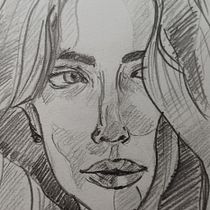 My project for course: Graphite Line Drawing for Portrait Sketchbooking. Esboçado, Desenho, Desenho de retrato, e Sketchbook projeto de pio_tr - 29.12.2022