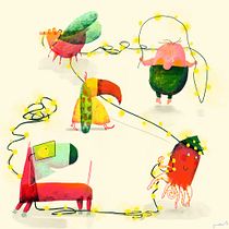 Mein Abschlussprojekt für den Kurs: Figurenfabrik: Illustriere kreative Charaktere für Kinder. Character Design, Digital Illustration, Children's Illustration, and Picturebook project by Anne Stübner - 12.30.2022