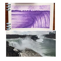 Mirador de Cataratas. Traditional illustration, Painting, and Watercolor Painting project by @acuar_ella - 12.30.2022