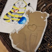 Mein Abschlussprojekt für den Kurs: Pappmaschee für Anfänger: Bunte Figuren selber machen. Traditional illustration, Character Design, To, Design, Art To, s, and Creating with Kids project by sab_tei - 12.30.2022