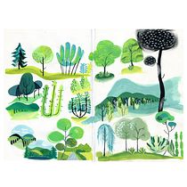 My project for course: Pictorial Sketchbook with Gouache. Un projet de Illustration traditionnelle, Esquisse , Dessin, Illustration architecturale, Carnet de croquis , et Peinture gouache de Sarah Altrock - 30.12.2022