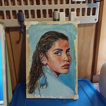 Mi proyecto del curso: Retrato expresivo al óleo: explora la técnica alla prima. Un projet de Beaux Arts, Peinture , et Peinture à l'huile de frances.ayesha - 27.12.2022