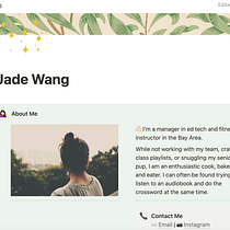 My Profile Page on Notion. Desenvolvimento Web projeto de curiouslyjade - 31.12.2022