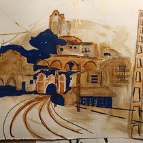 Mi proyecto del curso: Urban sketching contemporáneo con técnicas mixtas Ein Projekt aus dem Bereich Traditionelle Illustration, Malerei, Architektonische Illustration und Illustration mit Tinte von mebuera - 31.12.2022