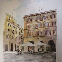 Il mio progetto del corso: Tecniche moderne di acquerello paesaggistico. Un progetto di Pittura e Pittura ad acquerello di Antonella Principe - 31.12.2022