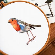 Mi proyecto del curso: Pintar con hilo: técnicas de ilustración textil. Ilustração tradicional, Bordado, e Design têxtil projeto de Laura de Lucas - 28.12.2021