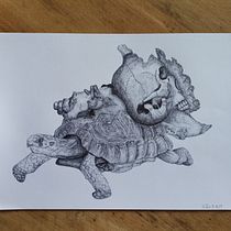 Mein Abschlussprojekt für den Kurs: Kugelschreiber-Illustration im Skizzenbuch: Aus Fehlern lernen. Esboçado, Desenho, Sketchbook e Ilustração com tinta projeto de eilane - 31.12.2022
