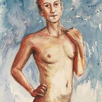 Mi proyecto del curso: Figura humana en acuarela. Un progetto di Illustrazione tradizionale, Belle arti, Pittura, Pittura ad acquerello, Disegno realistico e Disegno anatomico di Oscar Acevedo - 31.12.2022