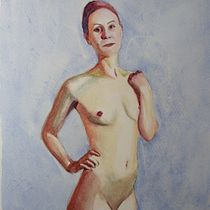 My project for course: The Human Figure in Watercolor. Un progetto di Illustrazione tradizionale, Belle arti, Pittura, Pittura ad acquerello, Disegno realistico e Disegno anatomico di yueshi89 - 01.01.2023