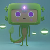 Mi proyecto del curso: Creación de personajes kawaii en 3D con Blender  Wixi Ein Projekt aus dem Bereich Traditionelle Illustration, Design von Figuren, Digitale Illustration und 3-D-Modellierung von rotcehhhh - 01.01.2023