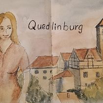 Mein Abschlussprojekt für den Kurs: Aquarellsketching: Drück deine Ideen aus . Ilustração tradicional, Esboçado, Criatividade, Desenho, Sketchbook, e Pintura em aquarela projeto de Sabine - 01.01.2023