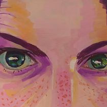 Mi proyecto del curso: Pintura de ojos al óleo: el alma del retrato. Painting, and Oil Painting project by laura_akm - 01.01.2023