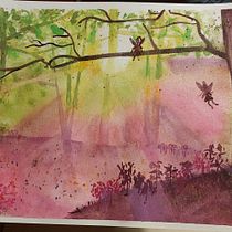 My project for course: Dreamy Watercolor Landscapes: Paint with Light. Un projet de Peinture , et Aquarelle de Erin Dalton - 17.01.2023