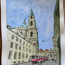 My project for course: Architectural Sketching with Watercolor and Ink. Sketching, Watercolor Painting, Architectural Illustration, Ink Illustration, Drawing, and Sketchbook project by Carl Houghton - 12.30.2022