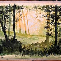 My project for course: Dreamy Watercolor Landscapes: Paint with Light. Un projet de Peinture , et Aquarelle de blacktulip - 02.01.2023
