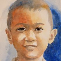 My project for course: Watercolor Portrait from a Photo. Traditional illustration, Watercolor Painting, and Portrait Drawing project by bruno_k99 - 01.02.2023