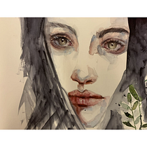 My project for course: Expressive Watercolor Portraits. Un progetto di Illustrazione tradizionale, Belle arti, Pittura, Pittura ad acquerello e Disegno di ritratti di Laura Di Stefano - 02.01.2023