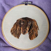 My project for course: Needle Painting for Beginners. Embroider, Naturalistic Illustration, and Textile Design project by Angélica de Nazaré Silva Matos - 01.02.2023