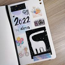 Mi bullet journal 2022. Traditional illustration, Lettering, Drawing, H, Lettering, Management, and Productivit project by Alma Melo - 01.02.2023