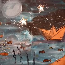 Mon projet du cours : Création d’un livre accordéon illustré. Traditional illustration, Editorial Design, Bookbinding, Children's Illustration, Narrative, and Picturebook project by delphinesimone.duclos - 01.02.2023