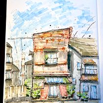 My project for course: Expressive Architectural Sketching with Colored Markers. Sketching, Drawing, Architectural Illustration, Sketchbook & Ink Illustration project by Ryan Spinharney - 01.03.2023