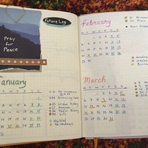 Creative bullet journal - February . Traditional illustration, Lettering, Drawing, H, Lettering, Management, and Productivit project by vet_jessie - 01.03.2023