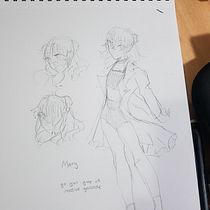My project for course: Creation of Manga Characters. Traditional illustration, Character Design, Comic, and Manga project by ridorruuu - 01.02.2023