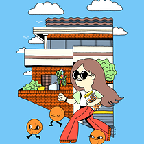 Running with Cheese Balls for Digital Illustration: Use Your Imagination to Create Course. Un projet de Illustration traditionnelle et Illustration numérique de Christina Luka - 02.01.2023