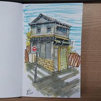Meu projeto do curso: Desenho arquitetônico expressivo com marcadores coloridos. Sketching, Drawing, Architectural Illustration, Sketchbook & Ink Illustration project by renejarcem - 07.21.2022