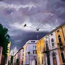 Before The Storm (Illustrazione digitale cinematografica con Photoshop) . Traditional illustration, Digital Illustration, and Concept Art project by Valentina Scotti - 01.03.2023